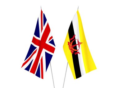 Büyük Britanya ve Brunei bayrakları