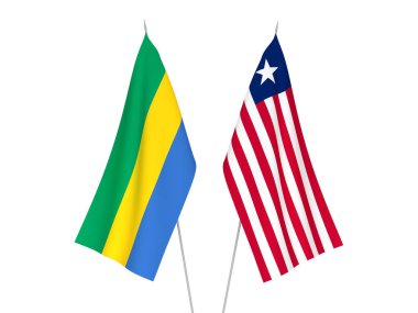 Gabon ve Liberya bayrakları