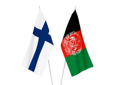 Afganistan İslam Cumhuriyeti ve Finlandiya bayrakları