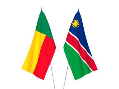 Benin ve Namibya Cumhuriyeti bayrakları