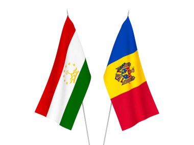 Tacikistan ve Moldova bayrakları