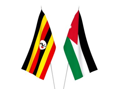Uganda ve Ürdün Krallığı bayrakları