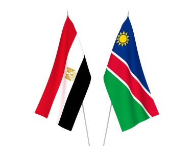 Mısır ve Namibya Cumhuriyeti bayrakları