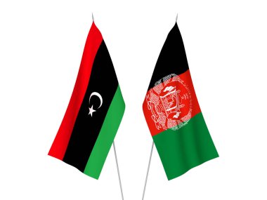 Libya ve Afganistan İslam Cumhuriyeti bayrakları