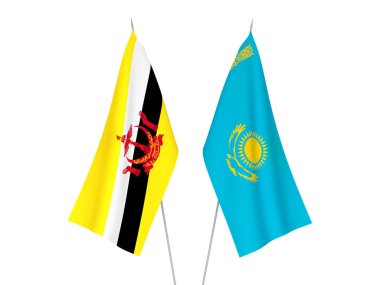 Kazakistan ve Brunei bayrakları