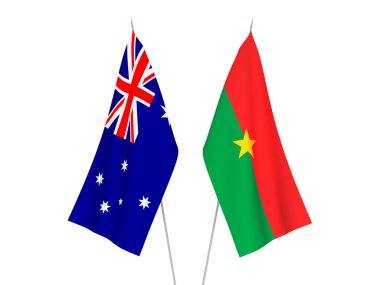 Avustralya ve Burkina Faso bayrakları