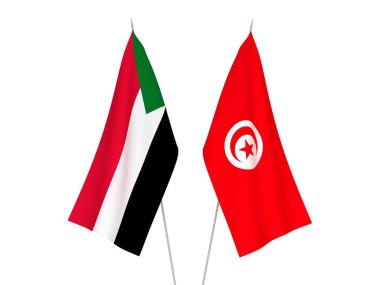 Sudan ve Tunus Cumhuriyeti bayrakları