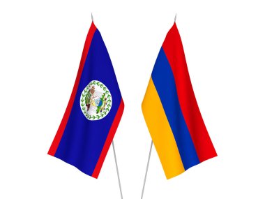 Ermenistan ve Belize bayrakları