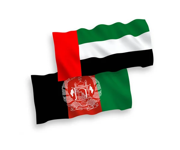 National Vector Fabric Wave Flags Islamic Republic Afghanistan United Arab — Image vectorielle