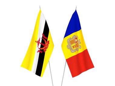 Andorra and Brunei flags