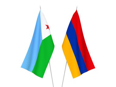 Armenia and Republic of Djibouti flags