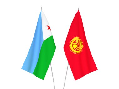 Kırgızistan ve Cibuti Cumhuriyeti bayrakları