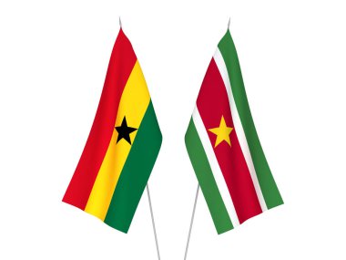 Gana ve Surinam bayrakları
