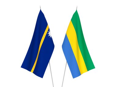 Gabon ve Nauru Cumhuriyeti bayrakları