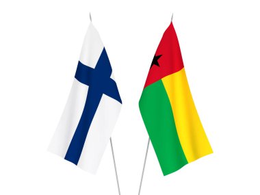 Gine Bissau Cumhuriyeti ve Finlandiya bayrakları
