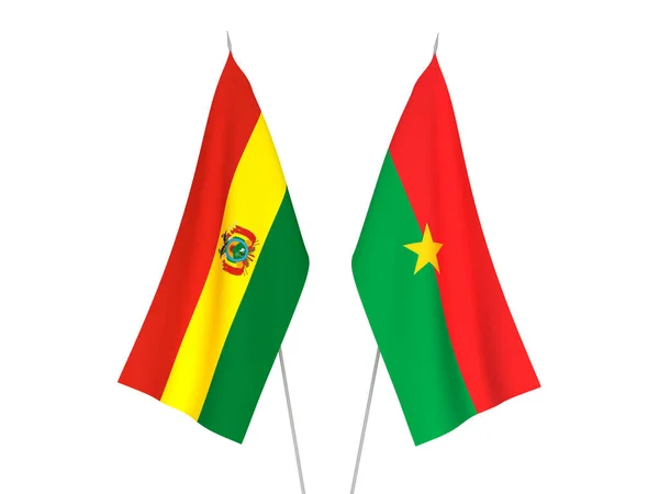 Banderas de Bolivia y Burkina Faso —  Fotos de Stock