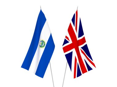 Büyük Britanya ve El Salvador Cumhuriyeti bayrakları