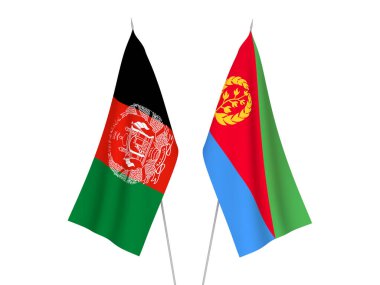 Eritre ve Afganistan İslam Cumhuriyeti bayrakları