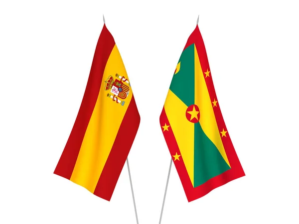 Σημαία Ισπανίας και Γρενάδας — Φωτογραφία Αρχείου