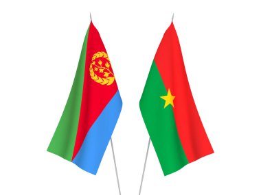 Eritre ve Burkina Faso bayrakları