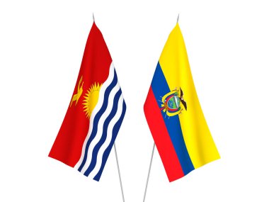 Ecuador and Republic of Kiribati flags