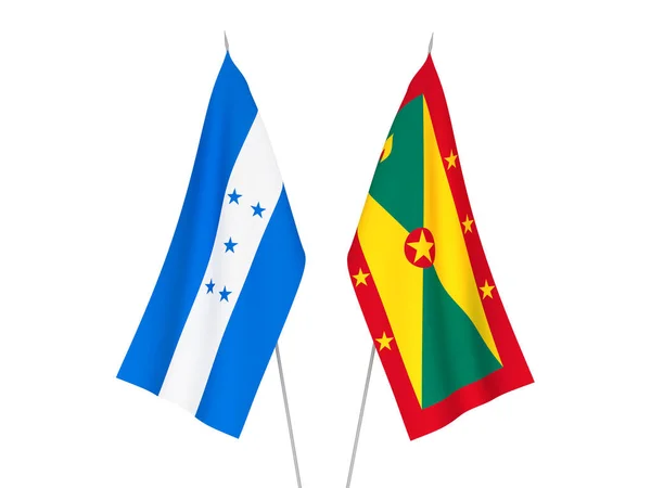 洪都拉斯和格林纳达国旗 — 图库照片