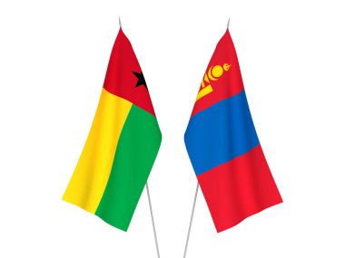 Moğolistan ve Gine Cumhuriyeti Bissau bayrakları