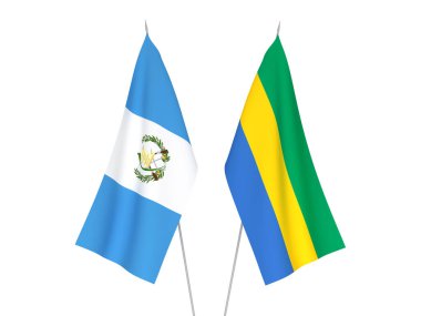 Gabon ve Guatemala Cumhuriyeti bayrakları