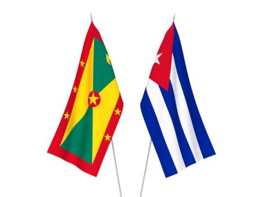 Küba ve Grenada bayrakları