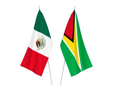 Kooperatif Guyana Cumhuriyeti ve Meksika bayrakları