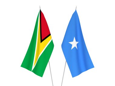 Somali ve Kooperatif Guyana Cumhuriyeti bayrakları