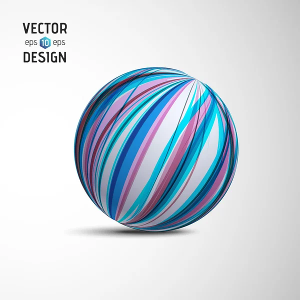 Absztrakt vektor gömb — Stock Vector