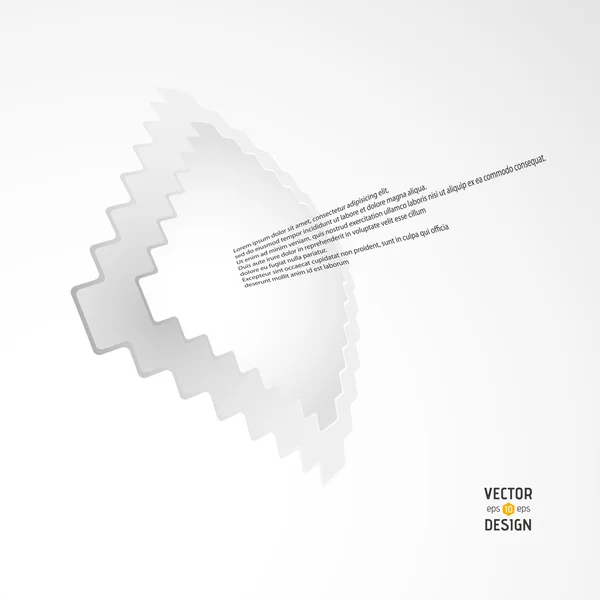 Cadre Zigzag blanc — Image vectorielle