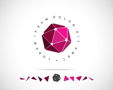 soyut vektör logo tasarım şablonu