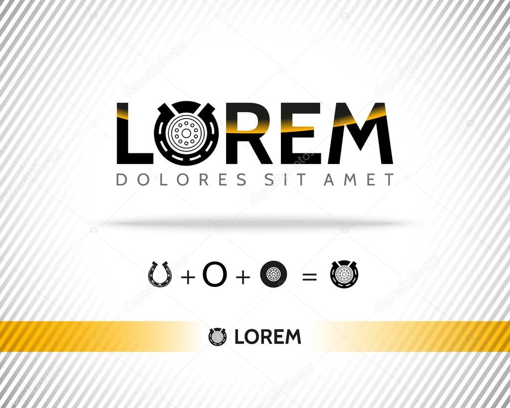 Abstract Vector Logo Design Template. Creative Horseshoe Concept Icon.