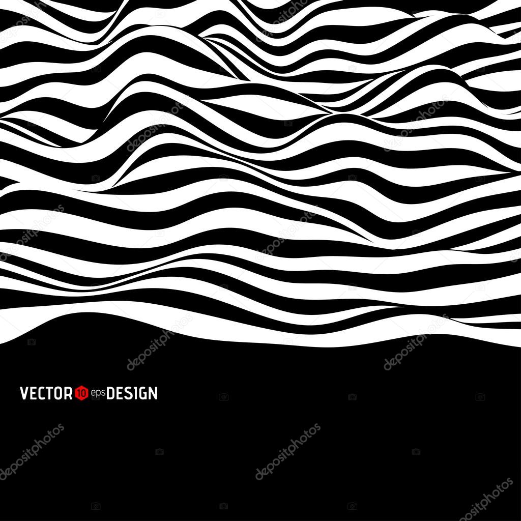 Vector Abstract Waves Background