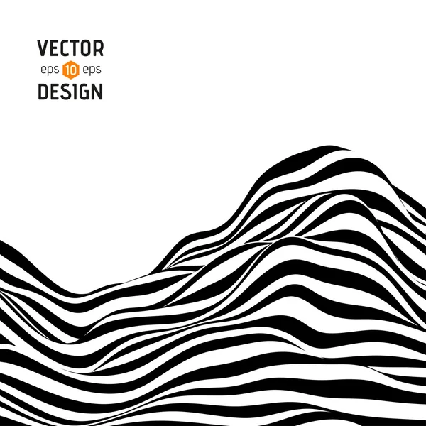 Vector abstracto ondas fondo — Archivo Imágenes Vectoriales