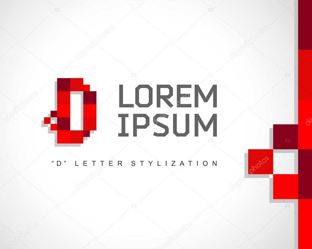 Abstract Vector Logo Design Template. Creative Concept Icon. Combination of Letter D