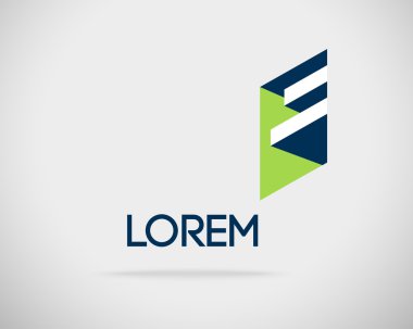 soyut vektör logo tasarım şablonu