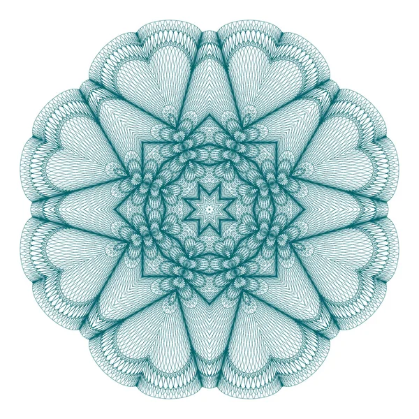 Roseta de guilloche vectorial — Archivo Imágenes Vectoriales