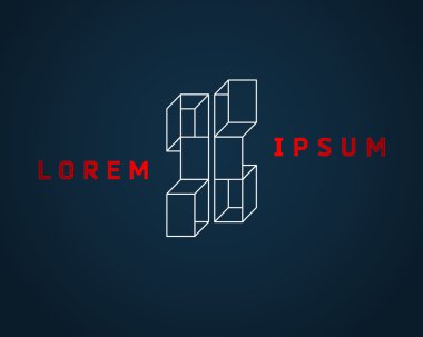 soyut vektör logo tasarım şablonu