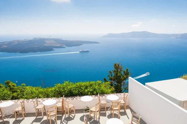 Beautiful terrace with sea view. — Stock Photo, Image