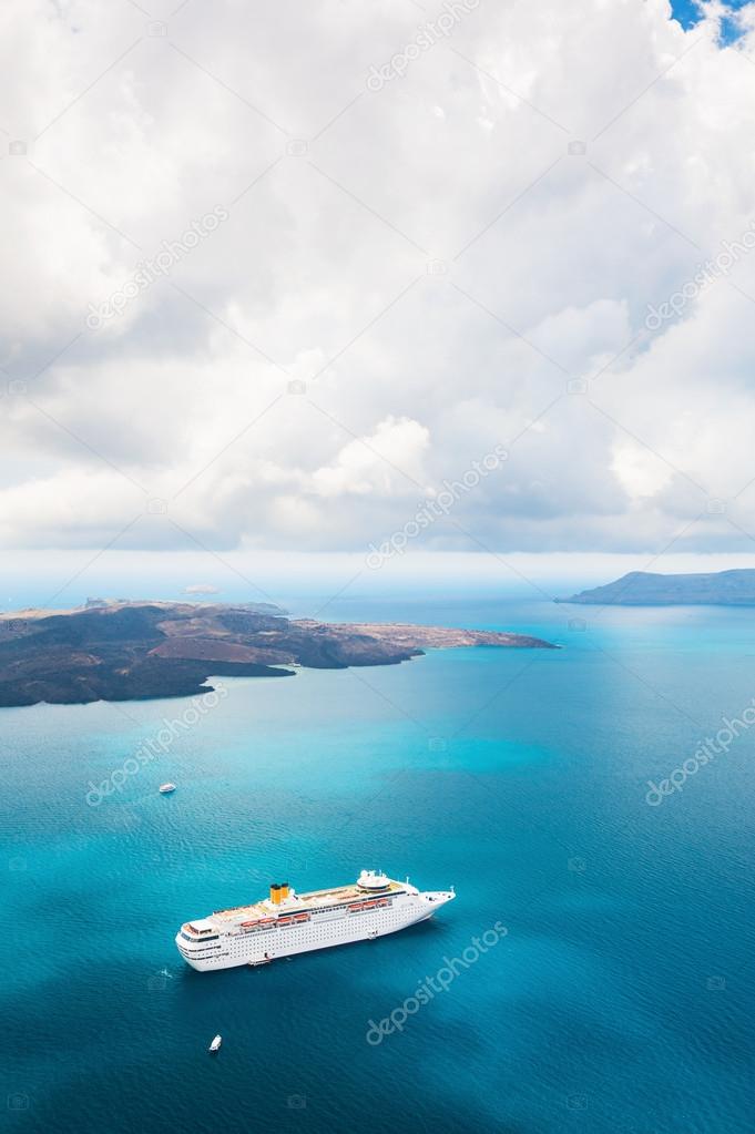  Cruise ship at sea. 