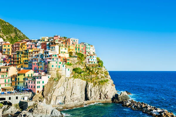 Manarola cidade em Cinque Terre parque nacional, Itália — Fotografia de Stock