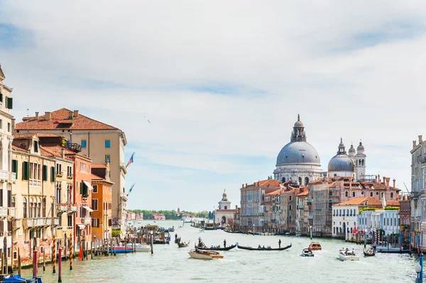 Vista do grande canal em Veneza, itália — Fotografia de Stock