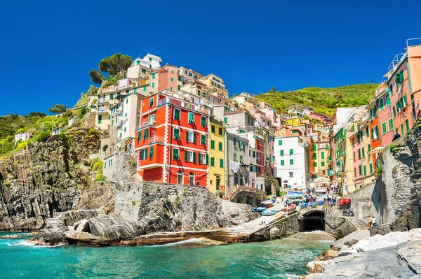Riomaggiore, Cinque Terre Milli Parkı, İtalya — Stok fotoğraf