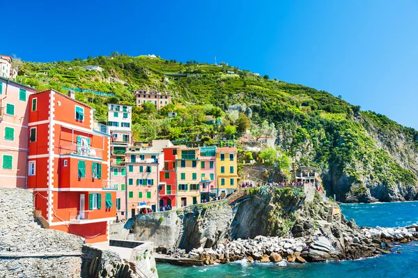 Riomaggiore, Parque Nacional Cinque Terre, Itália — Fotografia de Stock