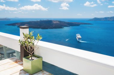 Santorini Island, Yunanistan. 