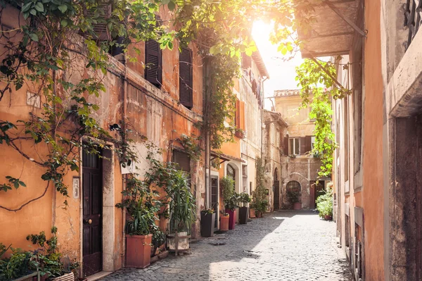 Eine malerische Straße in Rom, Italien — Stockfoto