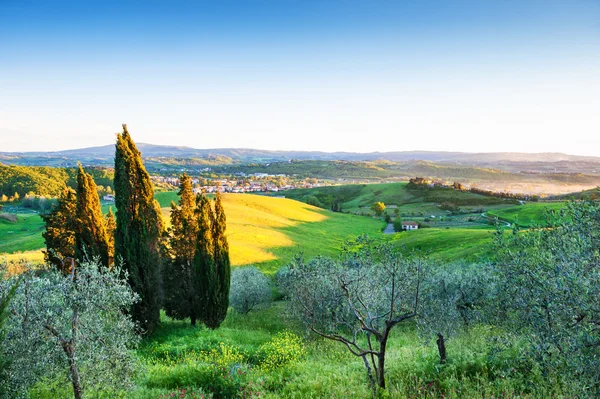 Wunderschöne Landschaft der Toskana — Stockfoto